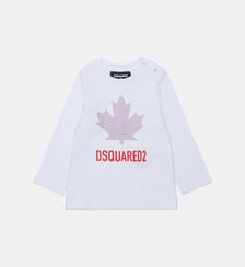 T-shirt à manches longues avec logo Dsquared2