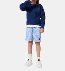 Bermuda jogging effetto denim Hugo Kids