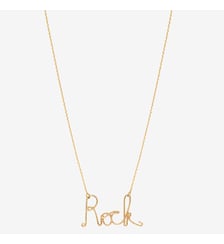 Collier doré rock - bling Caroline Najman