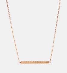Collier Anagramme millegrains sur chaîne. JEM