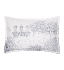 Taie d'oreiller imprimée en satin de coton bio, HONORE PARIS Alexandre Turpault