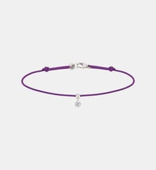 Bracelet Cordon BB - Diamant solitaire 0,07ct - Or blanc 750‰ La Brune & La Blonde