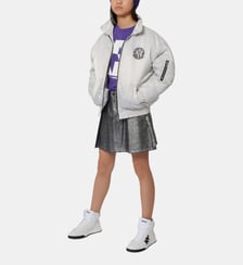 Blouson zippé effet satiné DKNY