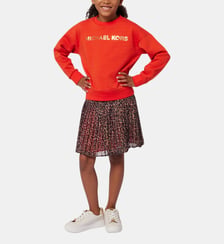Jupe courte plissée Michael Kors Kids