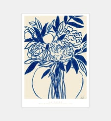 Poster   Peony Bouquet - La Poire Poster & Frame