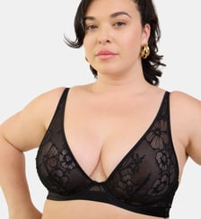 Soutien-gorge triangle Silk'n Lace noir Maison Lejaby