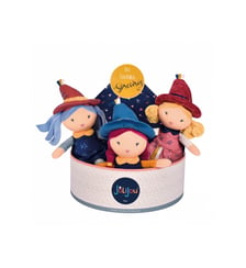LES GENTILLES SORCIERES assorties, 3 modèles (Poum cheveux bleus & Pim cheveux blonds doublées) Jolijou