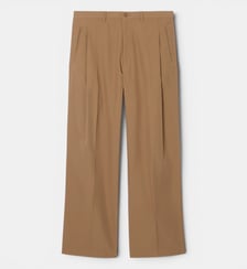 Pantalon à plis en twill loose fit Lacoste