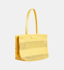 sac tressé Laurence en cuir jaune Agnès b.