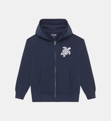 Sweat en coton organique à fermeture éclair Tortue Vilebrequin