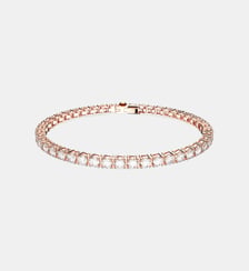 Bracelet Tennis Matrix, Doré à l’or 18 carats (750/1000) Swarovski