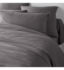 Housse de couette unie percale coton bio Scenario La Redoute Interieurs