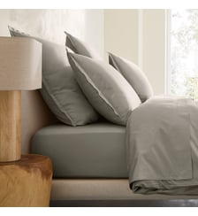Taie d'oreiller en satin de coton lavé 200 fils AM.PM