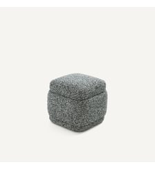 Pouf en tissu bouclette chiné AM.PM