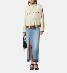 Blouson avec finition effet cuir Pinko