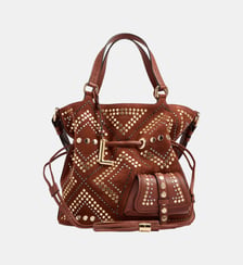 Sac seau Premier Flirt Studs Capsule 150 ans en cuir M Lancel