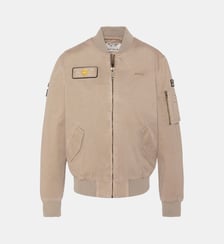 Bomber badgé type MA-1 en coton lavé Schott