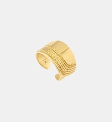 Bague large ajustable   doré à l'or fin - Ashanti Satellite