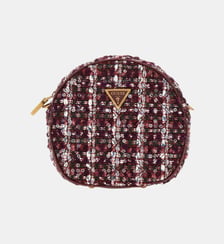 Mini sac à bandoulière Giully tweed Guess