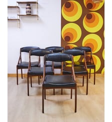 Lot de 6 chaises scandinaves en bois Alma N°1405- Produit chiné Debongout