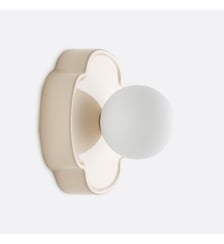 Applique ou plafonnier fleur, céramique et verre opaline, diamètre 20 cm La Redoute Interieurs