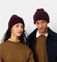 Bonnet texturé laine mélangée Lacoste