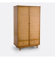 Armoire pin massif et cannage La Redoute Interieurs