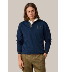 Polo De Rugby À Multiples Écussons Avec Logo Coupe Regular Hackett London