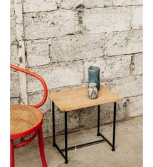 Table basse en osier Liv N°191- Produit chiné Debongout