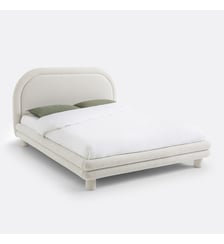 Lit avec sommier, tissu bouclette La Redoute Interieurs