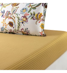 Drap housse en satin de coton lavé Desforges