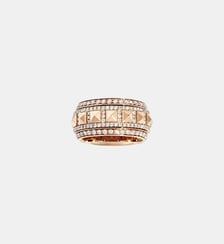 Bague Rockaway Spinner Diamants et Or Rose Statement