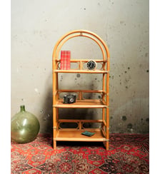 Étagère en rotin Gaëlle N°898- Produit chiné Debongout