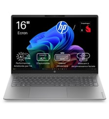 Ordinateur portable 16-bz0040nfx 16 pouces Snapdragon X 8 Go RAM LPDDR5x SSD 512 Go HP