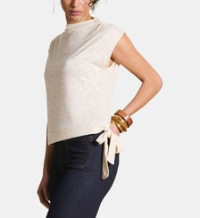 T-shirt sans manches en jersey irisé La Fée Maraboutée