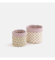 Lot de 2 paniers réversibles, en coton matelassé La Redoute Interieurs