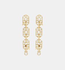 Boucles d'oreilles My Way 3 rangs - Or jaune et Diamants Statement