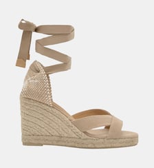 Sandales compensées en jute tressée à brides croisées BAILEY Castaner