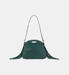 Sac Miss M mini en cuir lisse Maje