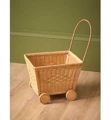 Chariot enfant en rotin Cyrillus