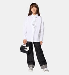Pantalon en denim Karl Lagerfeld Kids