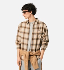 Chemise Boxy À Carreaux Ami De Coeur En Toile AMI Paris