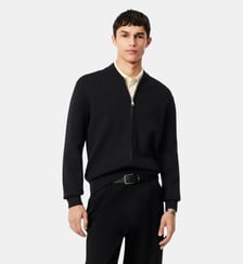 Bomber maille laine mélangée Lacoste