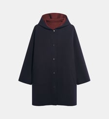 Manteau en laine réversible à capuche - ALEY Gerard Darel