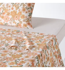 Drap plat coton/lin lavé La Redoute Interieurs