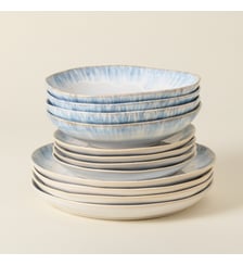 Set Table 12 Pièces avec Bol à Soupe/Pâtes Brisa Costa Nova