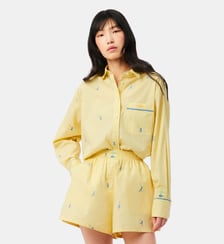 Chemise oversize motifs jacquard Lacoste