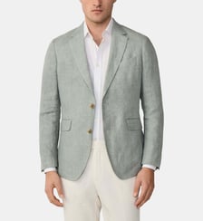 Blazer Délavé Hopsack En Lin Hackett London