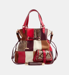 Sac seau Premier Flirt Patchwork Capsule 150 ans taille M Lancel