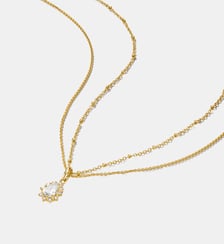 Double chaîne avec zirconia en forme de goutte Thomas Sabo